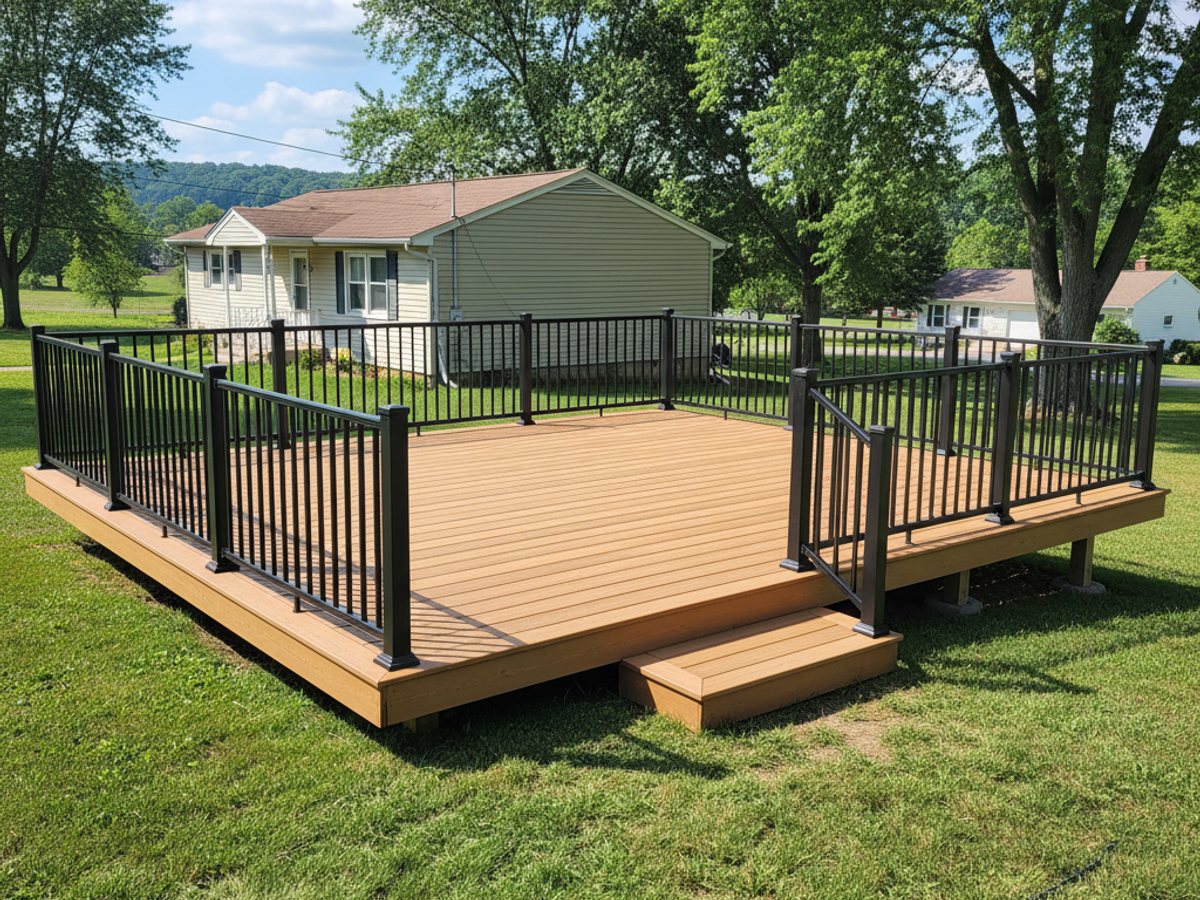 Deck Railing Installation completed by Absolute Deck Solutions in Vandalia, OH