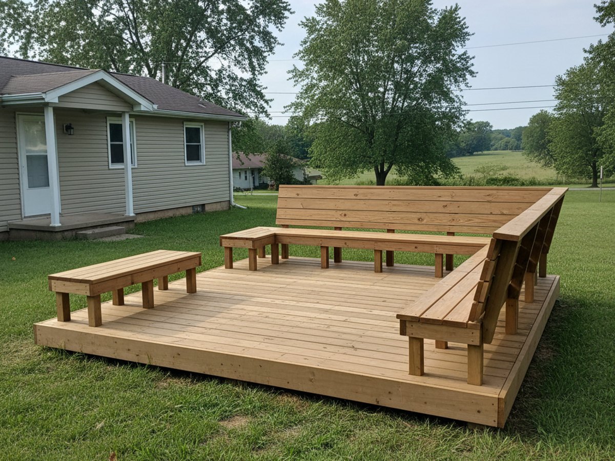 Deck Installation completed by Absolute Deck Solutions in St. Marys, OH