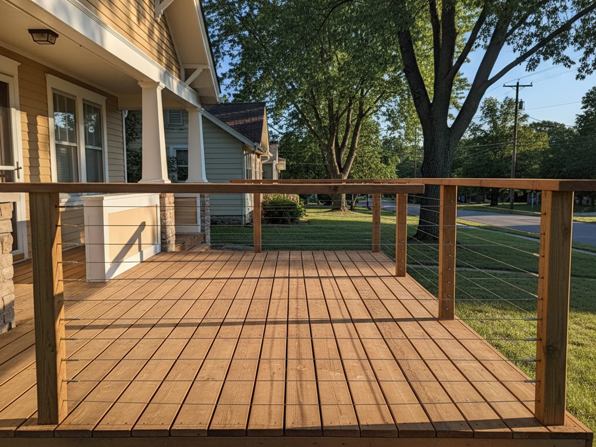 Custom Deck Design completed by Absolute Deck Solutions in Troy, OH