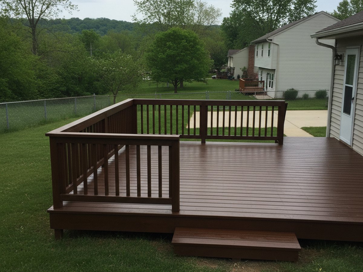 Deck Railing Installation completed by Absolute Deck Solutions in Piqua, OH