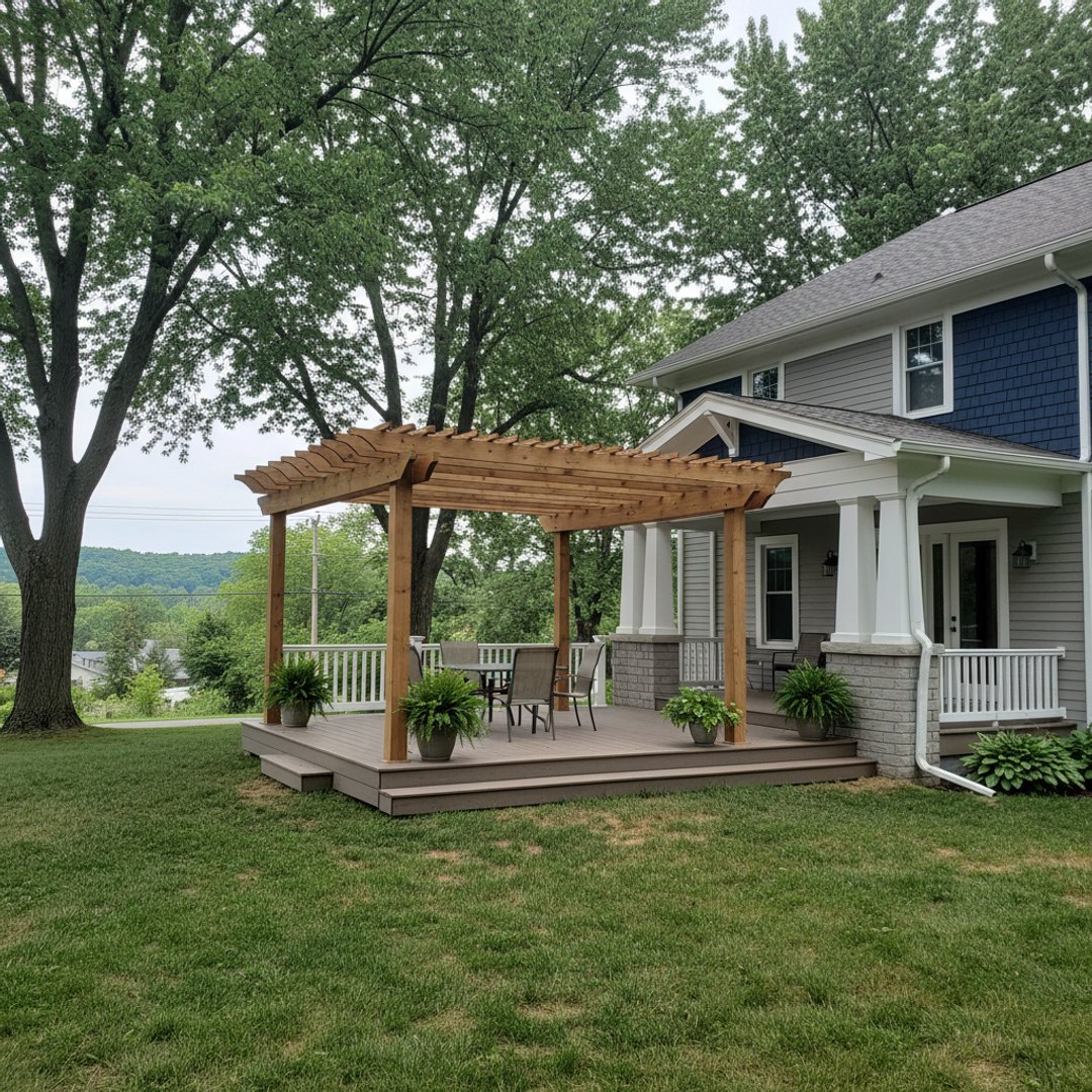 Deck Installation completed by Absolute Deck Solutions in Wapakoneta, OH