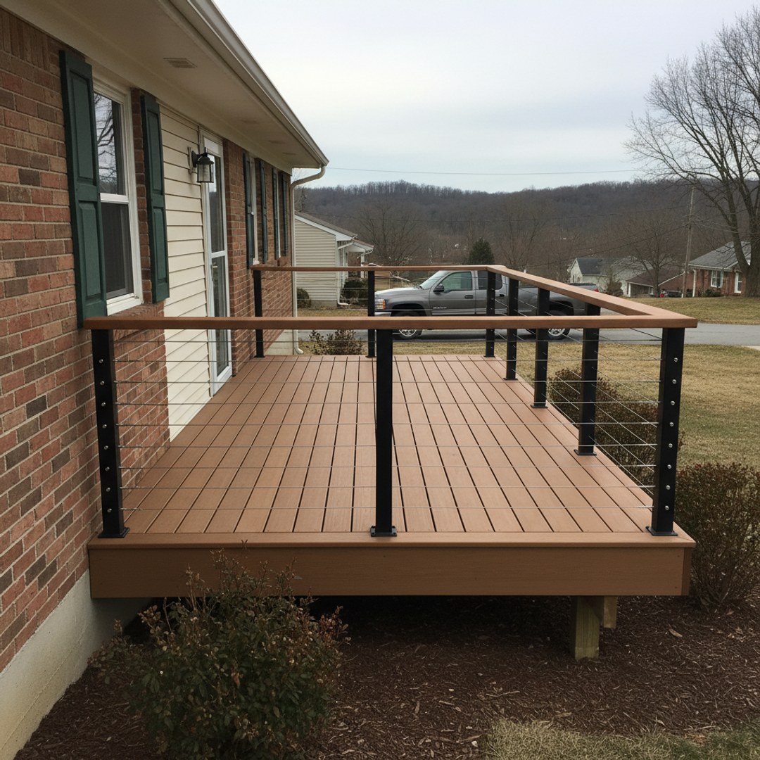 Deck Staining & Sealing completed by Absolute Deck Solutions in Sidney, OH