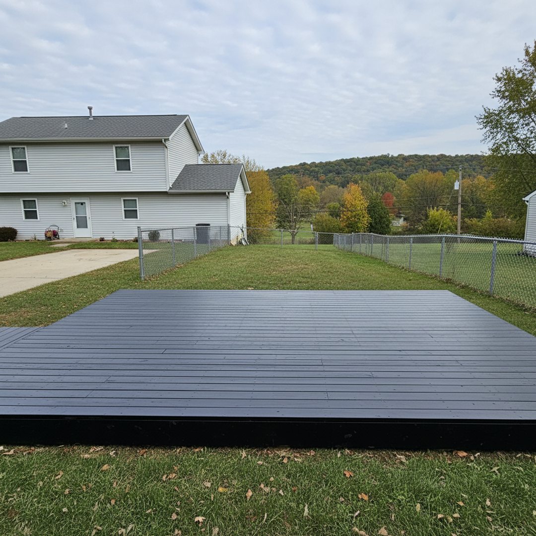 Custom Deck Design completed by Absolute Deck Solutions in Springfield, OH